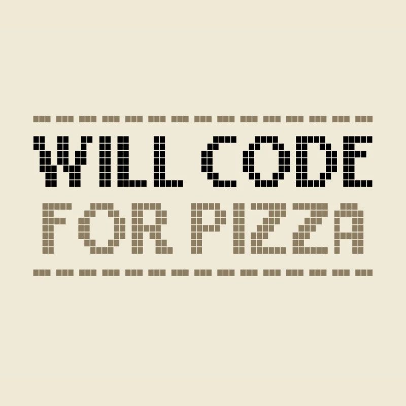 Computercodierung codiert für Pizza-Programmierer