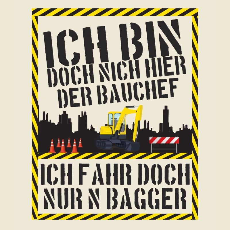 Bagger fahren Bauarbeiter Baggerfahrer Geschenk