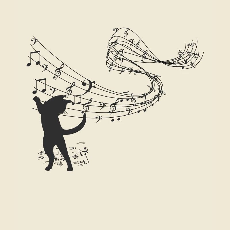 Chat de notes de musique