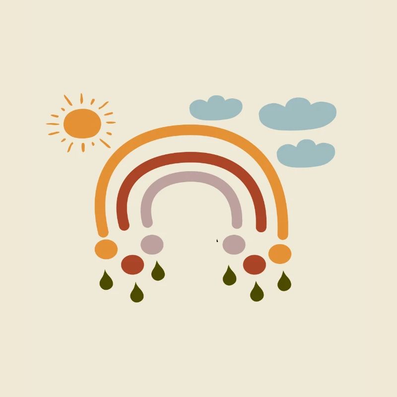 Rainbow Sun Clouds