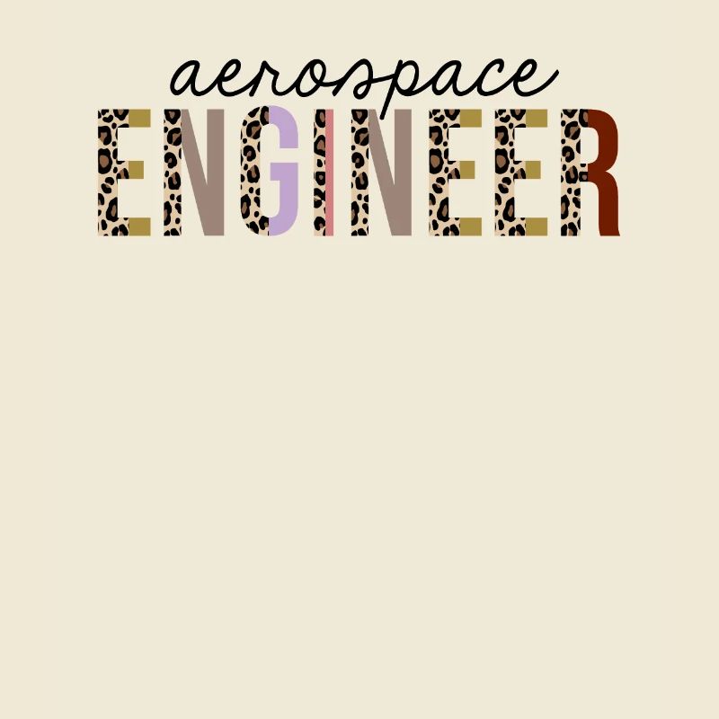 Aerospace Engineer Leopard Print Funny