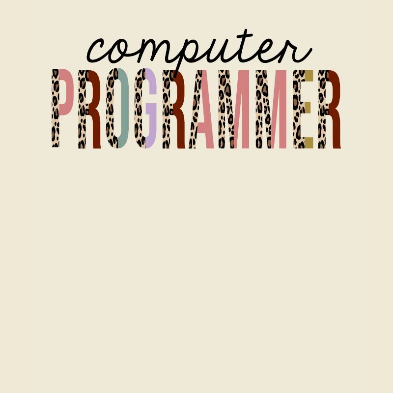 Computer Programmer Leopard Print Funny