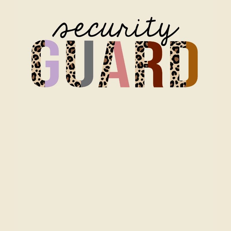 Security Guard Leopard Print Funny
