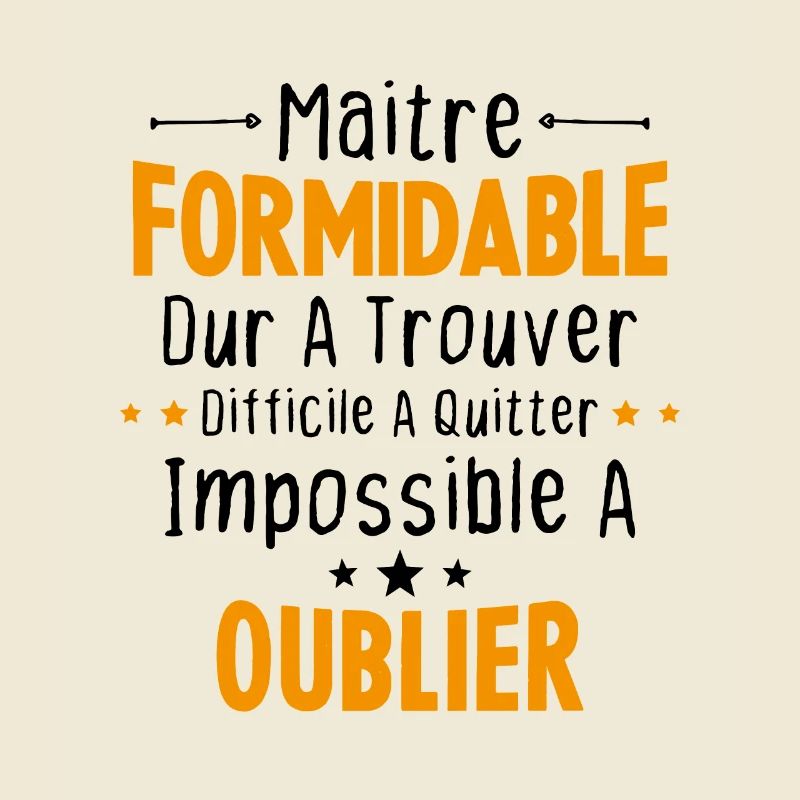 Maître Formidable Idée Cadeau Maître D'école