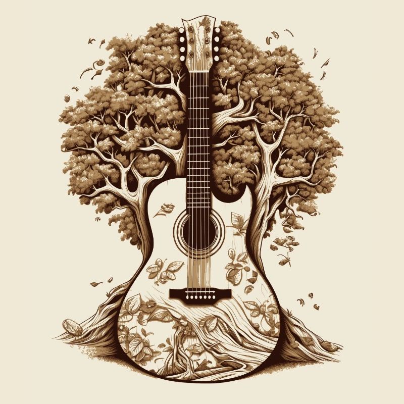 Tree Guitar Nature
