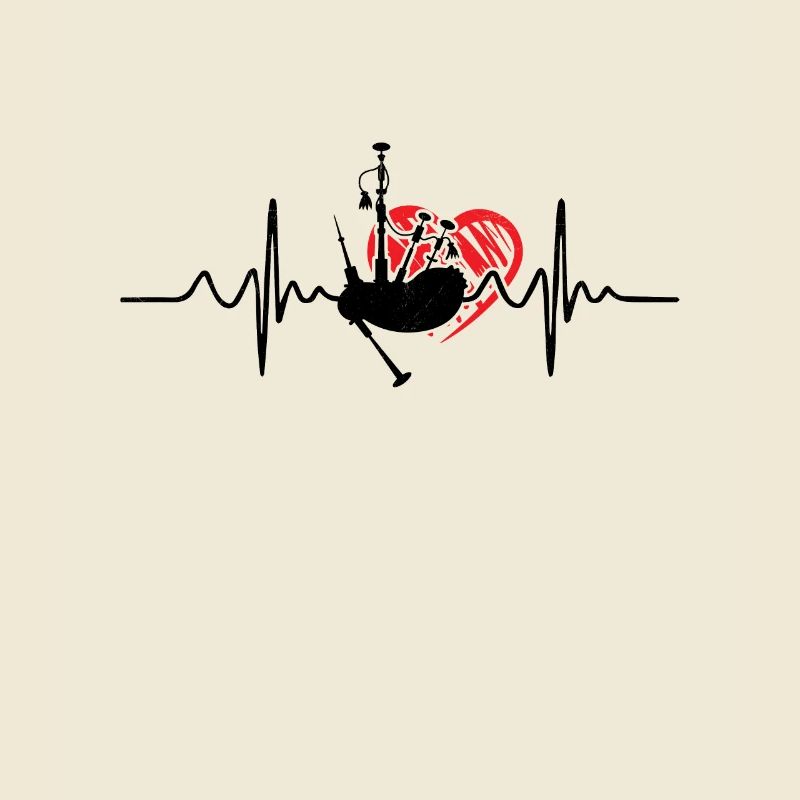 Cornemuse Heartbeat Pulse ECG Sac de cornemuse