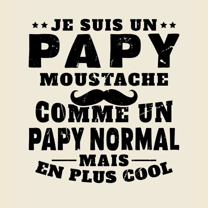 Un papy moustache comme un papy normal