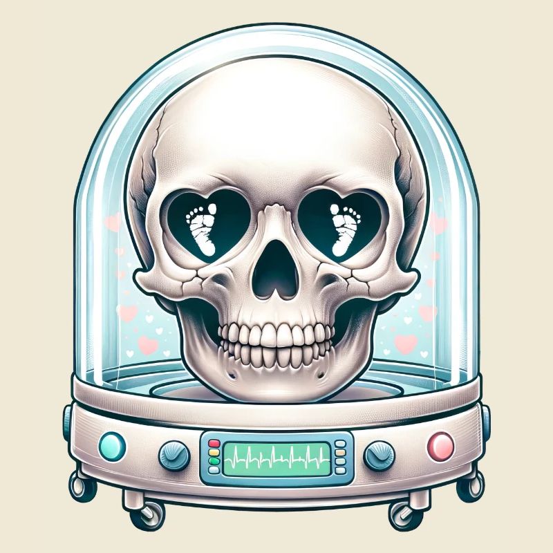 Tiny Miracles Skull Tee NICU Mom's Stärke und