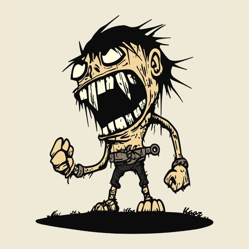 Hungry angry caveman