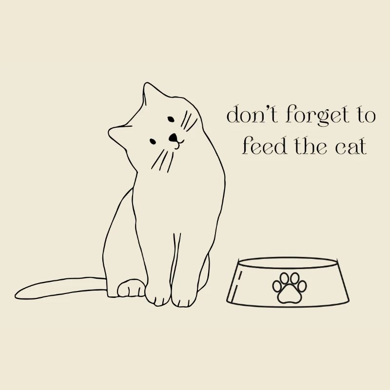Hungrige Katze