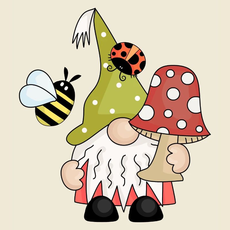 Toadstool Garden Gnome