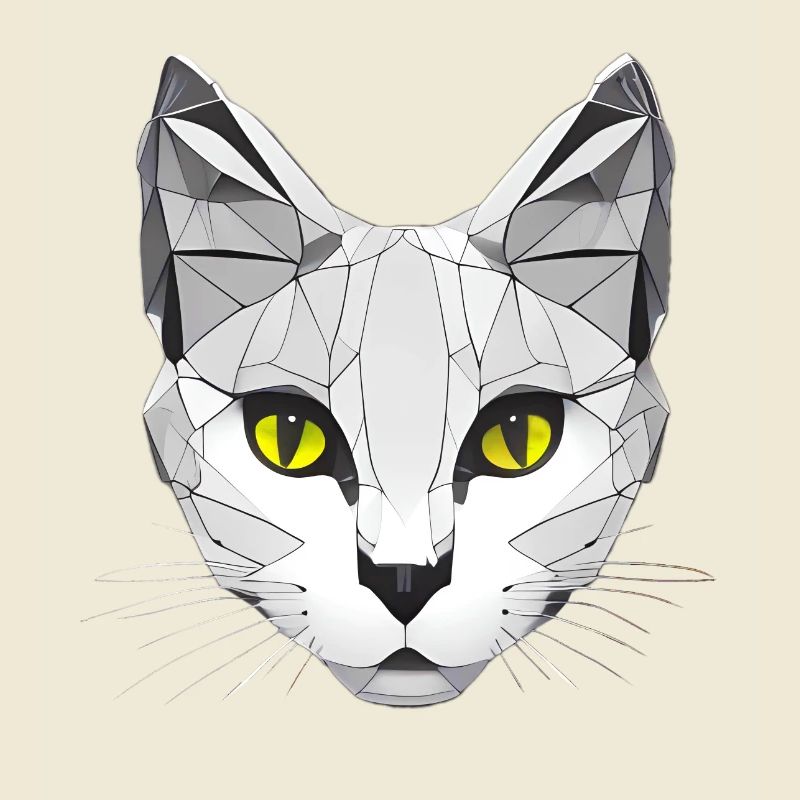 Cat Graphic Low Poly