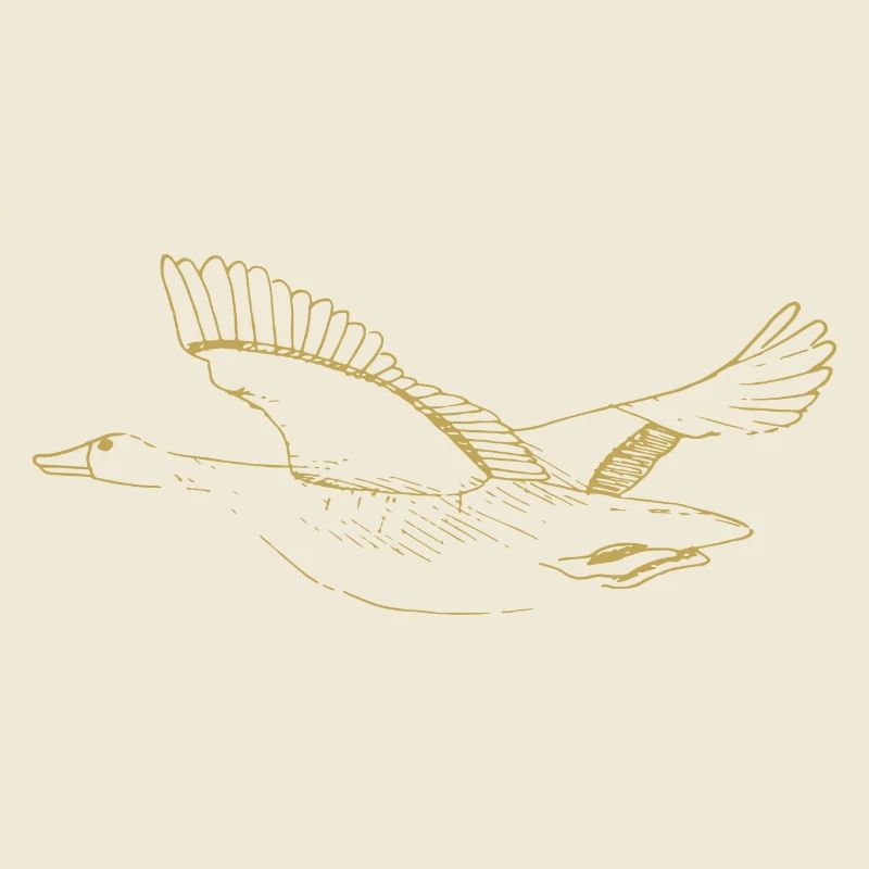 Illustrierte Designs mit Gans