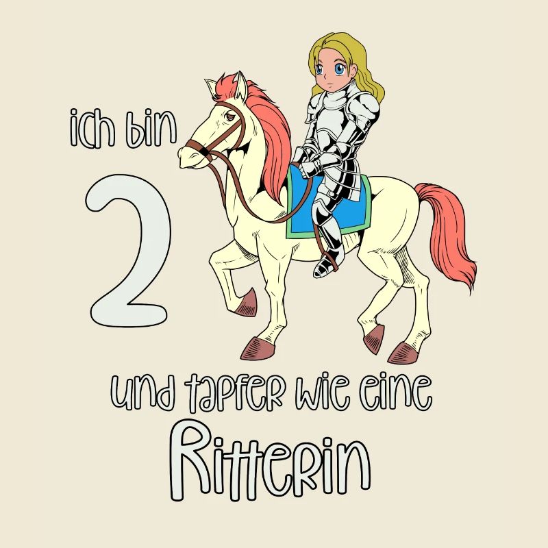 Geburtstagsshirt Ritterin - 2 Geburtstag Mädchen