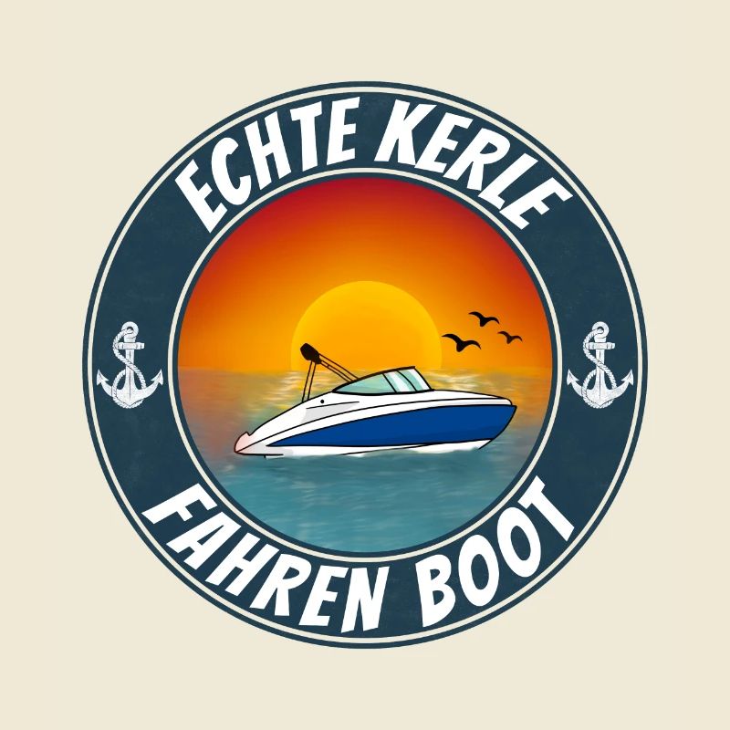 Echte Kerle Fahren Boot