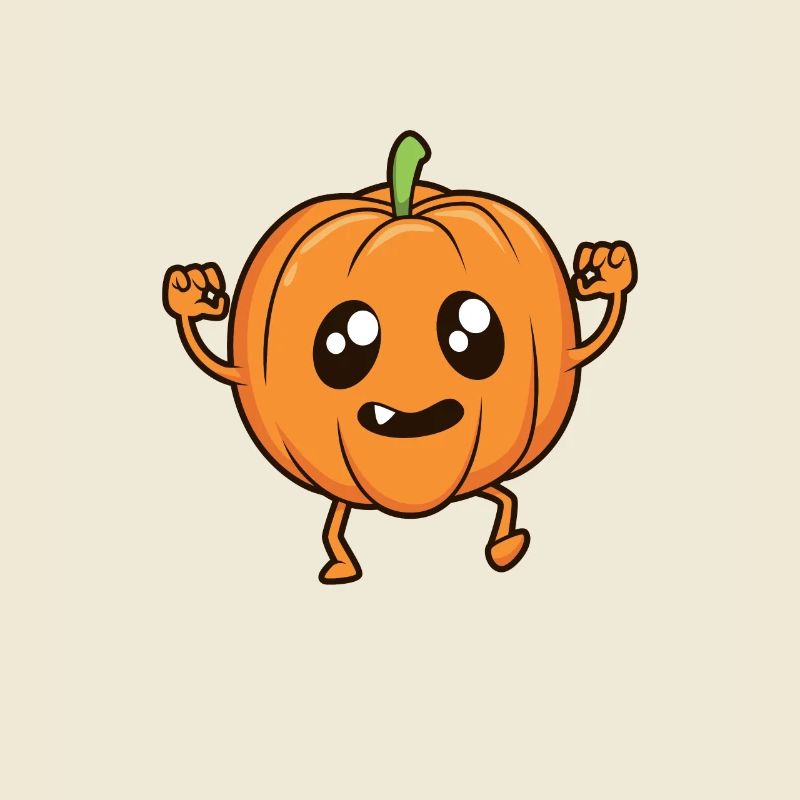 Kawaii Comic Pumpkin