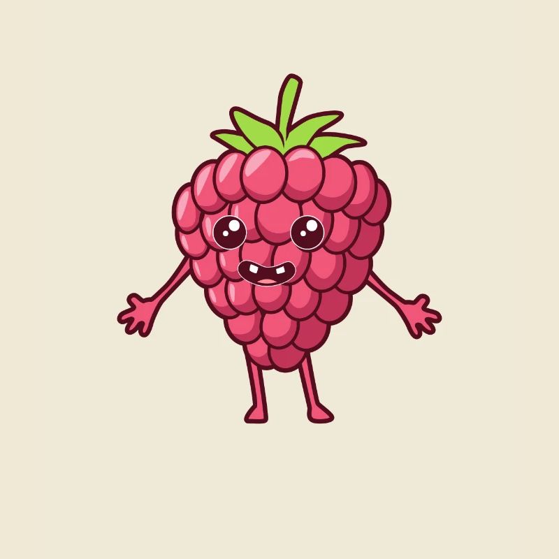 Kawaii Comic Raspberry