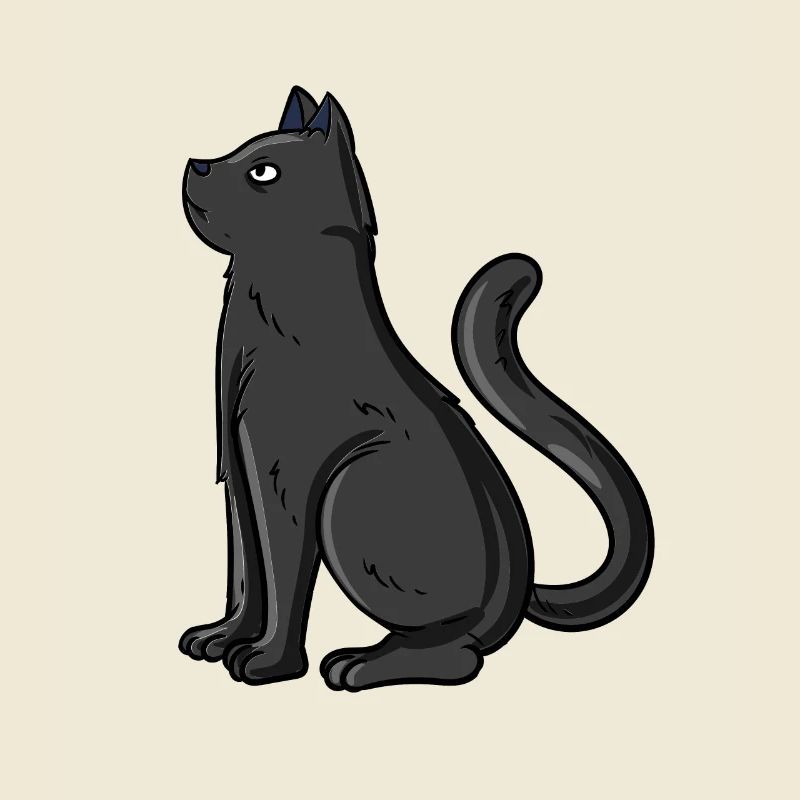 Schwarze Katze