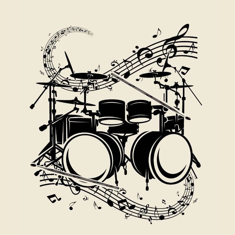Musical Drums Drum Instrument Musical Notes Drumme
