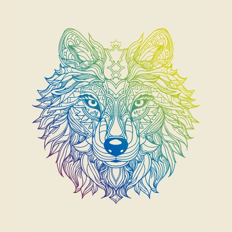 Wolf Mandala Boho