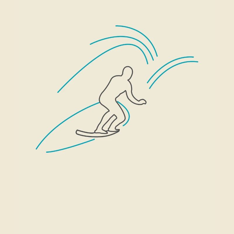 Surfer comic style