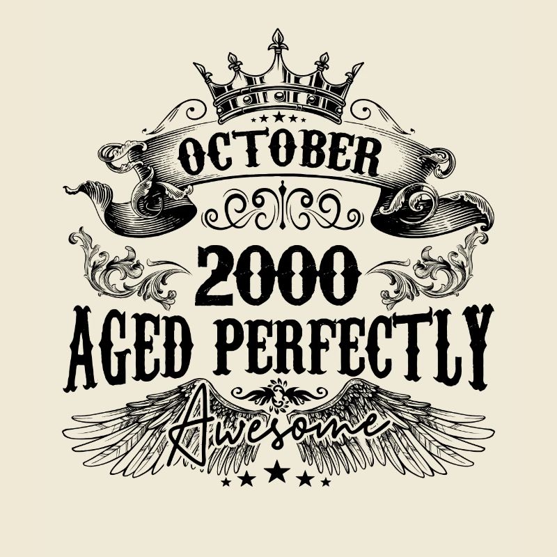 2000 | October Aged Perfectly 2000 birthday gift