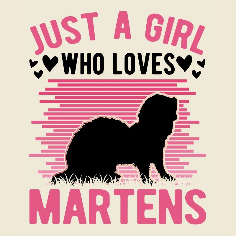 Marder Mädchen Nerz Dachs Baummarder