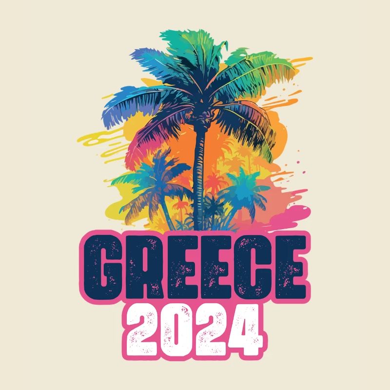 Greece 2024 Urlaub Palmen Klecks