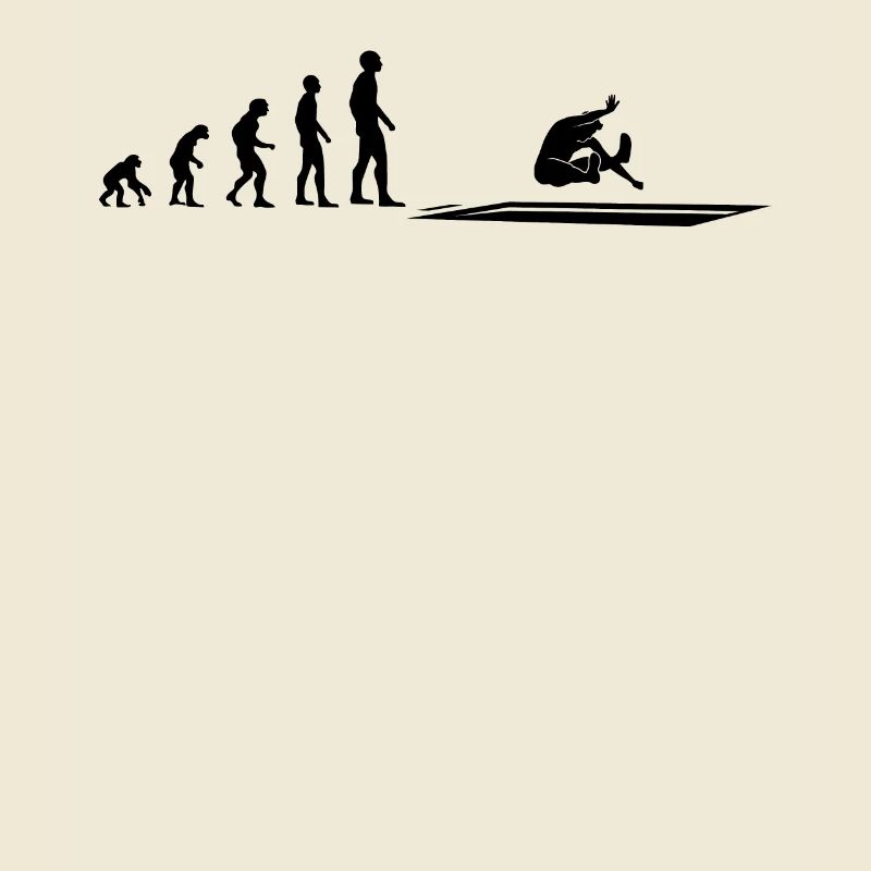 Athlète de saut en longueur Evolution - Cadeau