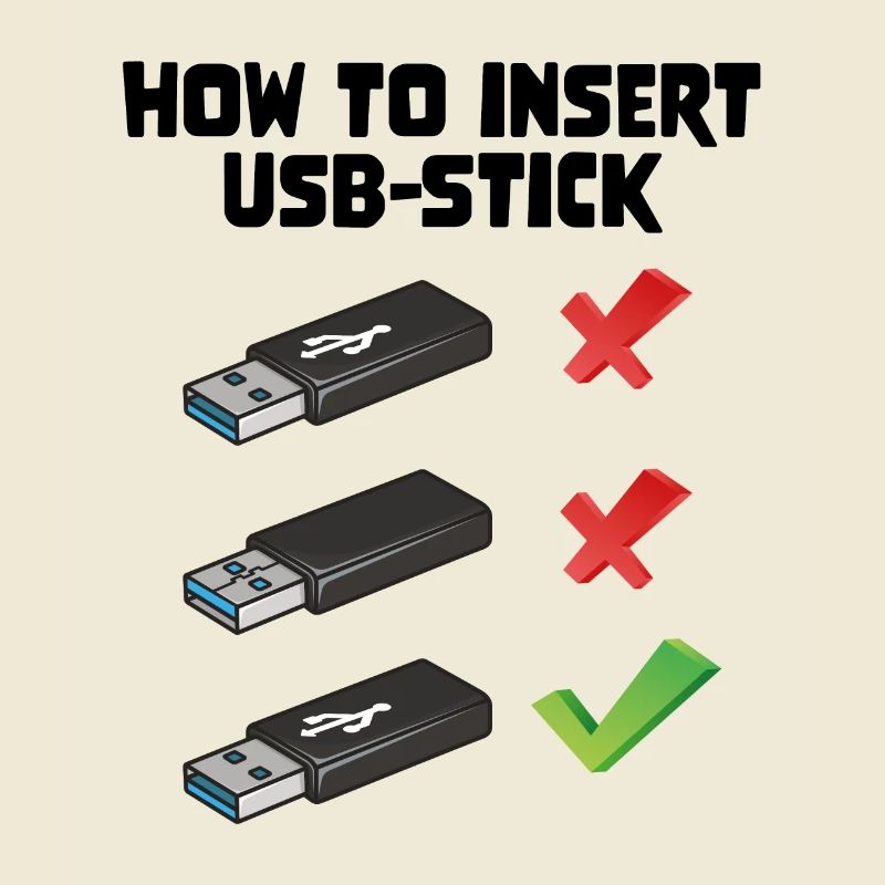 How To Insert USB Stick Funny Programmer Meme