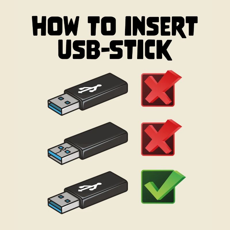 How To Insert USB Stick Funny Programmer Meme
