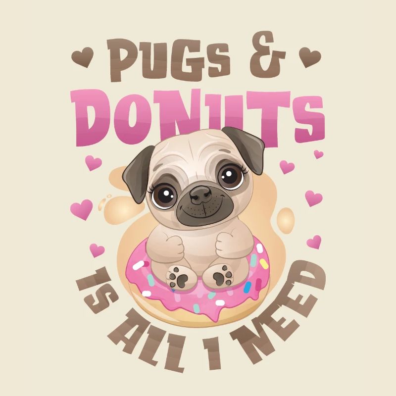 Mops Donut Lover Mädchen