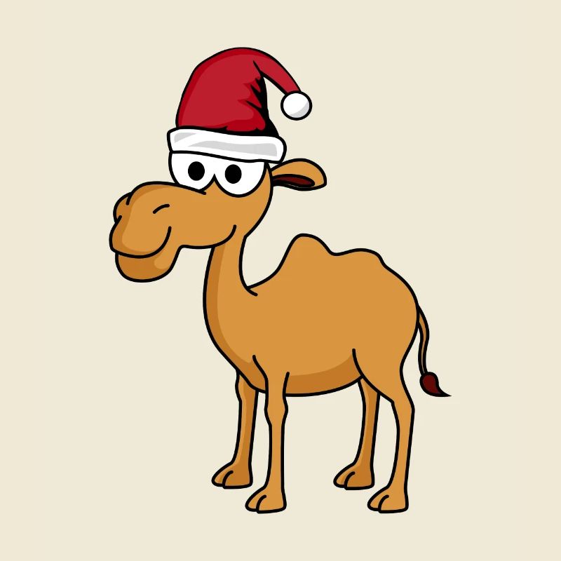 Kamel Comic Weihnachten
