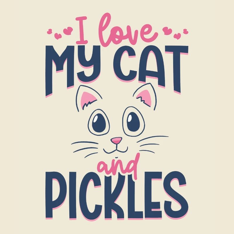 J’aime mon chat et mes cornichons - Concombre
