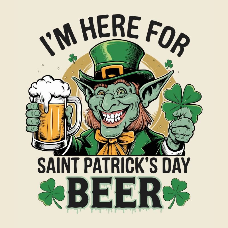 Saint-Patrick Bière Leprechaun Kobold Bier