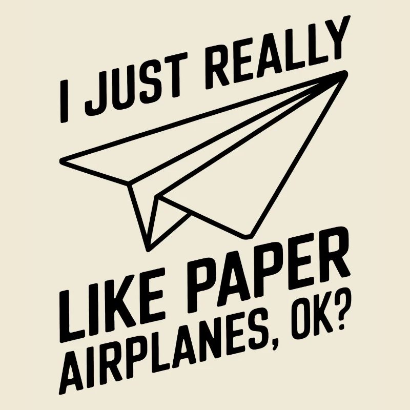 Papierflieger Spruch Witz Papierflugzeug Geschenk