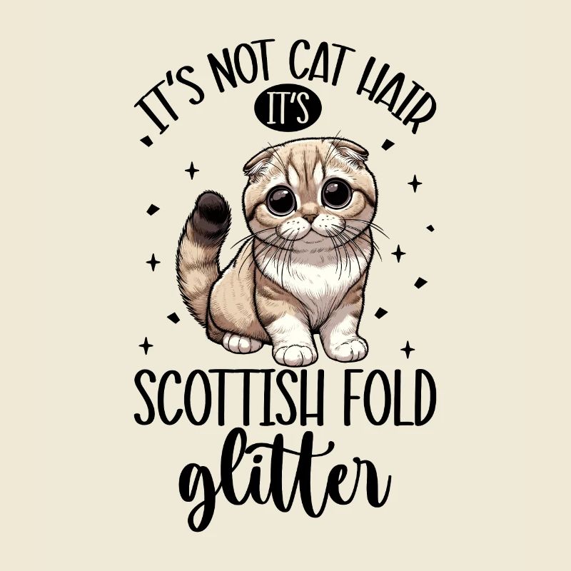 Cats Glitter - Scottish Fold-eared Cat