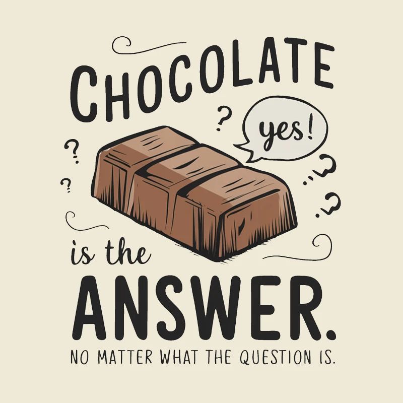Le chocolat est la réponse. Peu importe la question