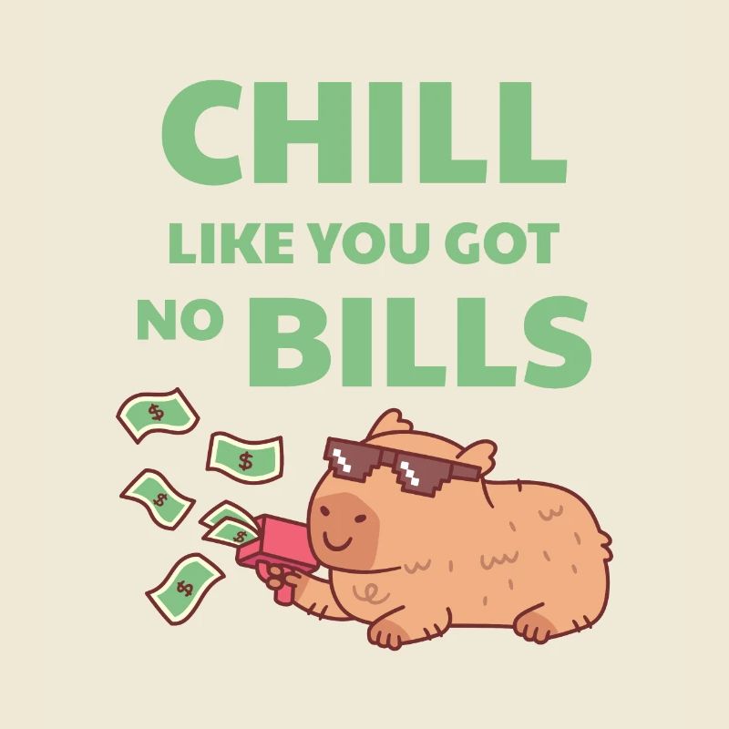 Chilling Capybara Chill comme si vous n’aviez pas de factures