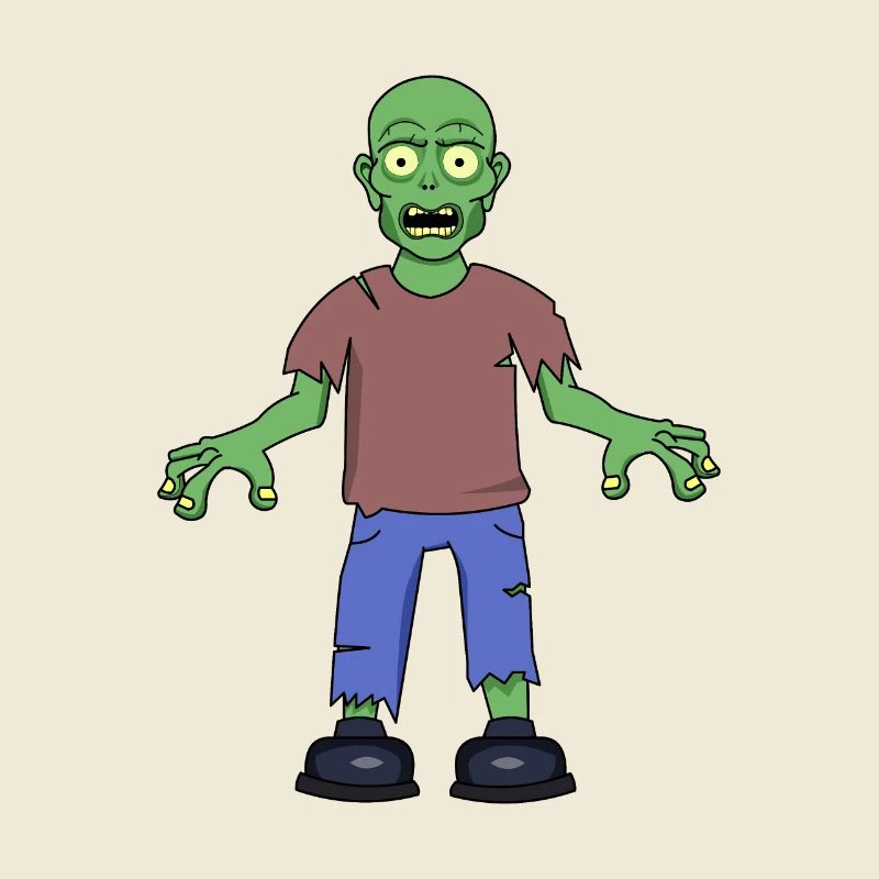Zombie effrayé