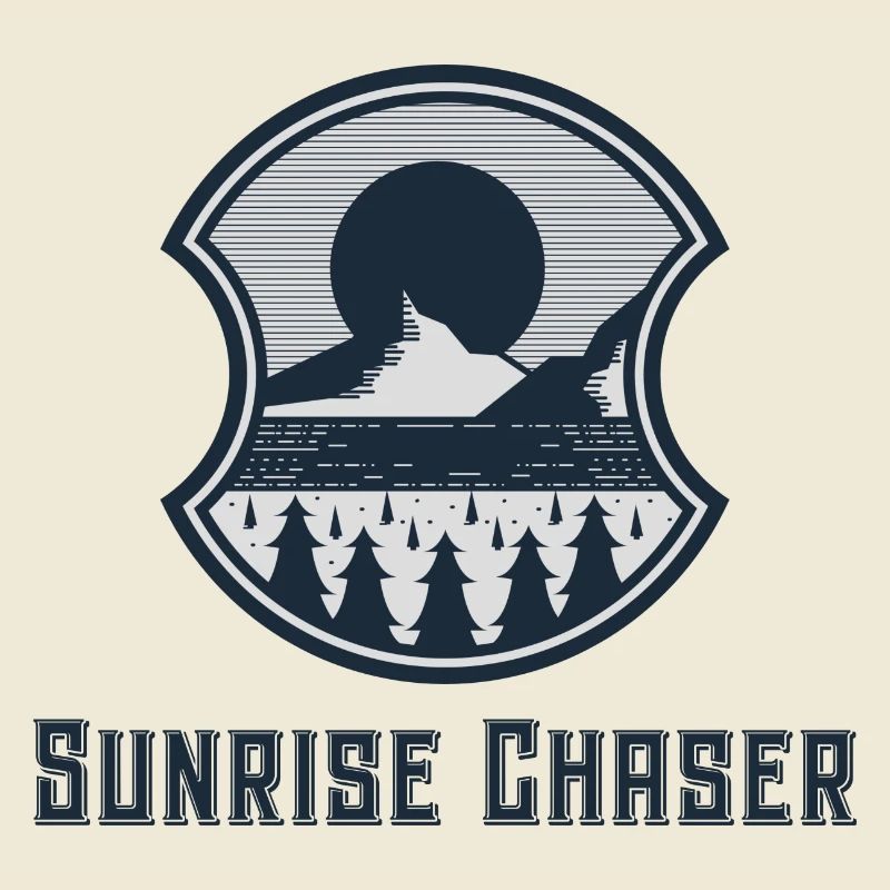 Conception simple de chasseur de lever de soleil
