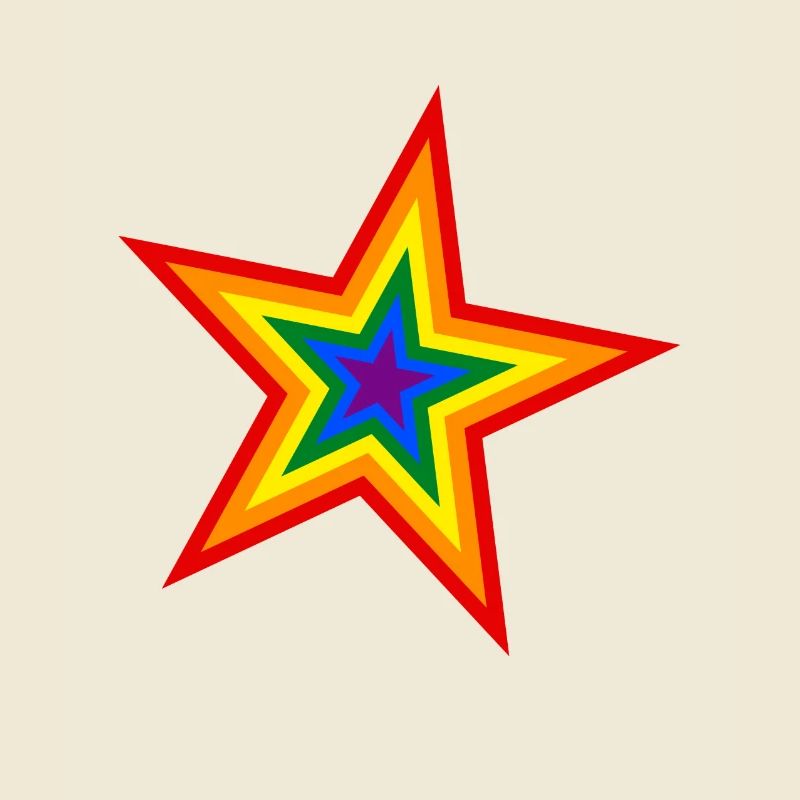 Regenbogen Star Regenbogenfahne Regenbogenflagge