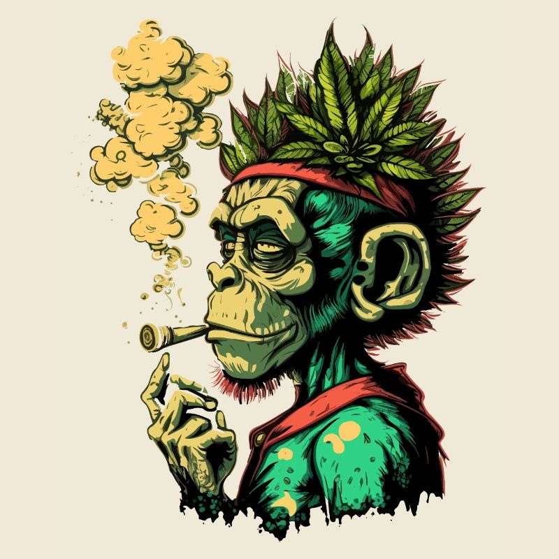 Weed Head Monkey