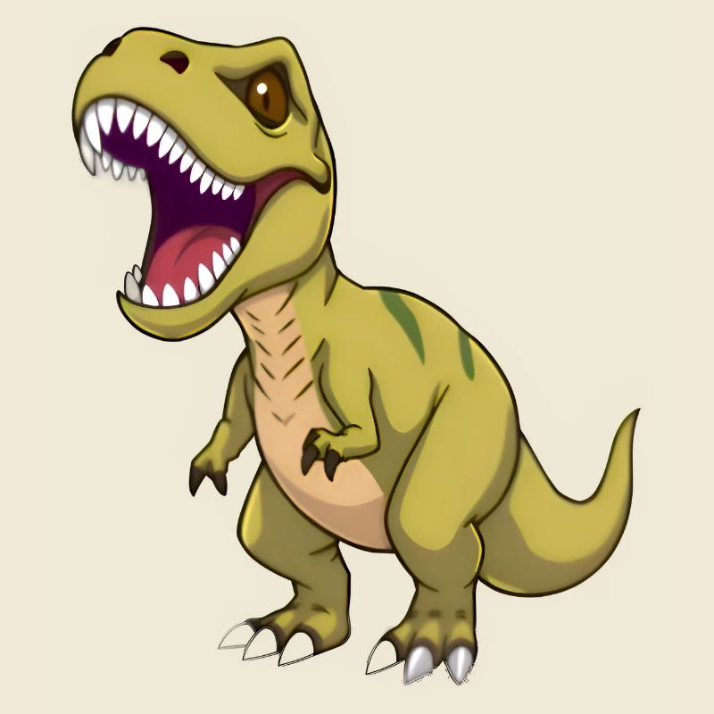 Conception de dinosaure de dessin animé