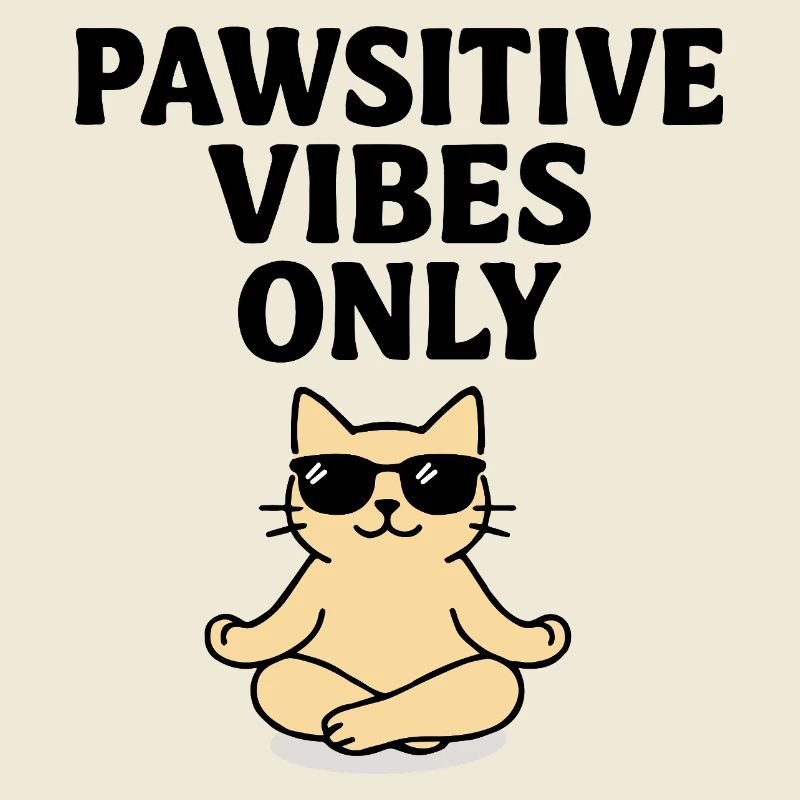 Chill like a cat – Pawsitive Vibes