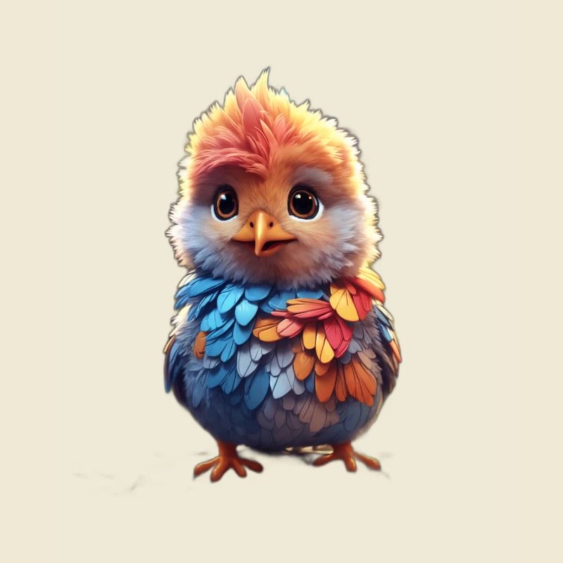 Bunter Vogel