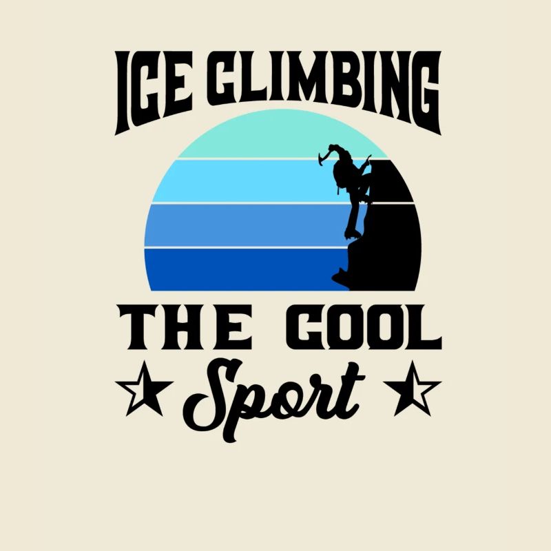 Eiskletterer Eisklettern Sportler Eis Klettern