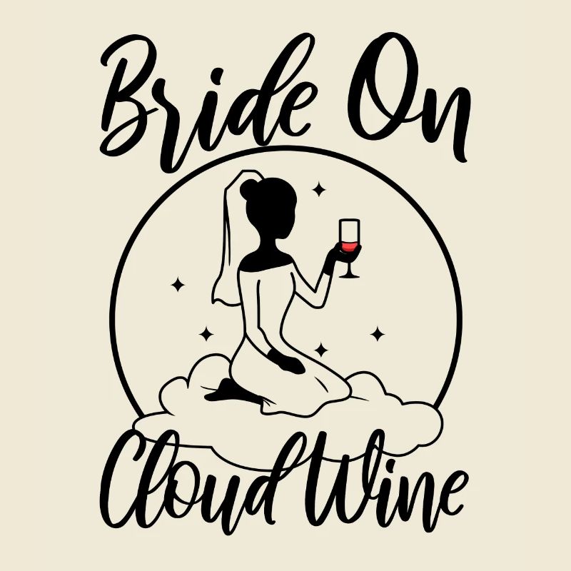 Bride on cloud wine