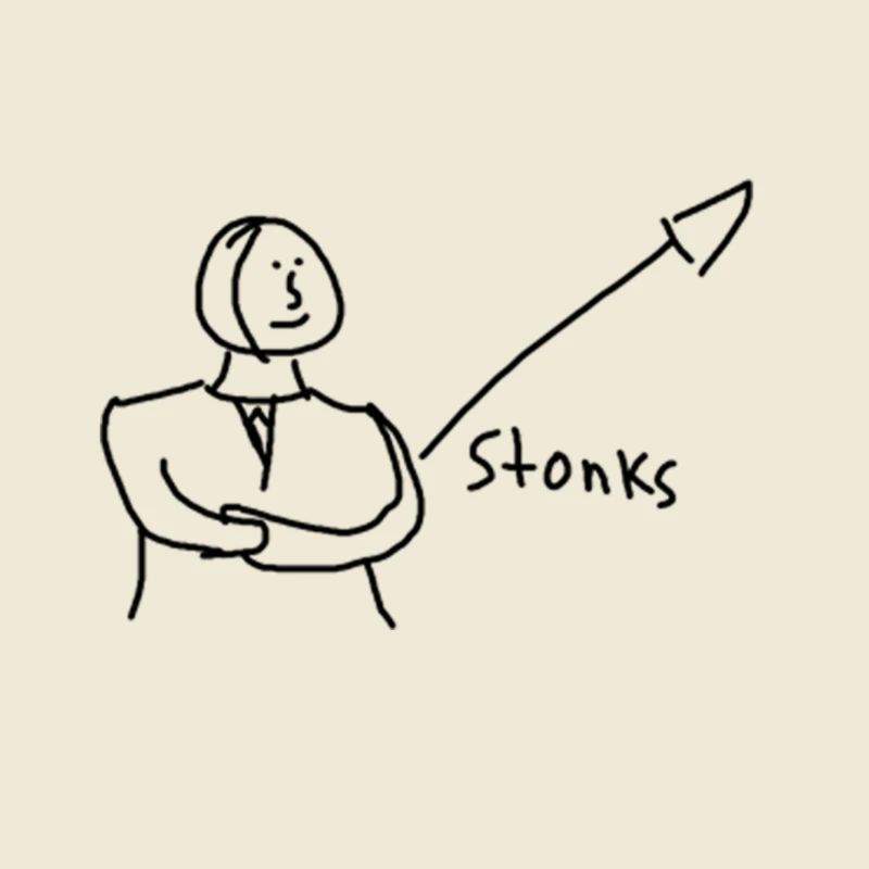 stonks meme (paint version)