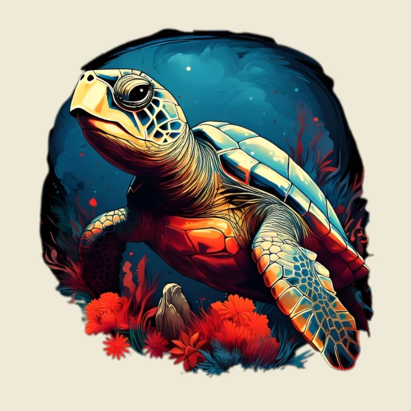 Wunderschöne Schildkröte